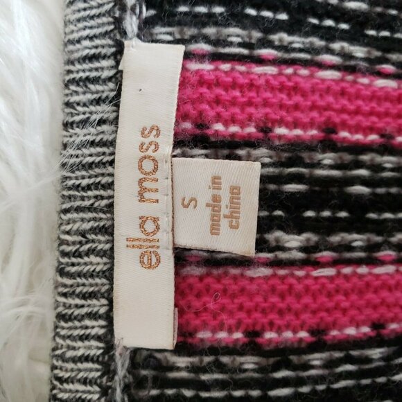 ELLA MOSS Cashmere Blend Malika Fringe Kimono Sweater Tangelo‎ Small Boho - Picture 6 of 11